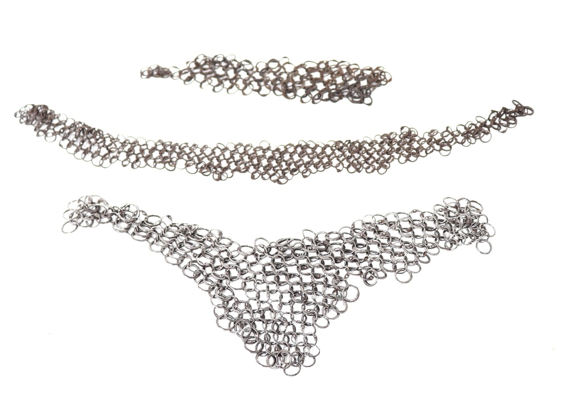 Antique Elements of Chainmail Armour, 16th-18th c. (1 of 6)