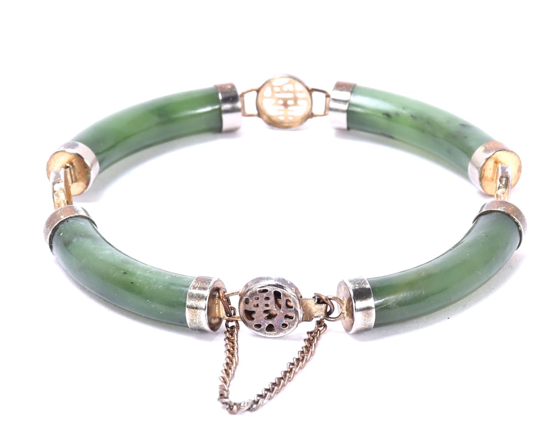Gorgeous Chinese Jade Bracelet (1 of 10)