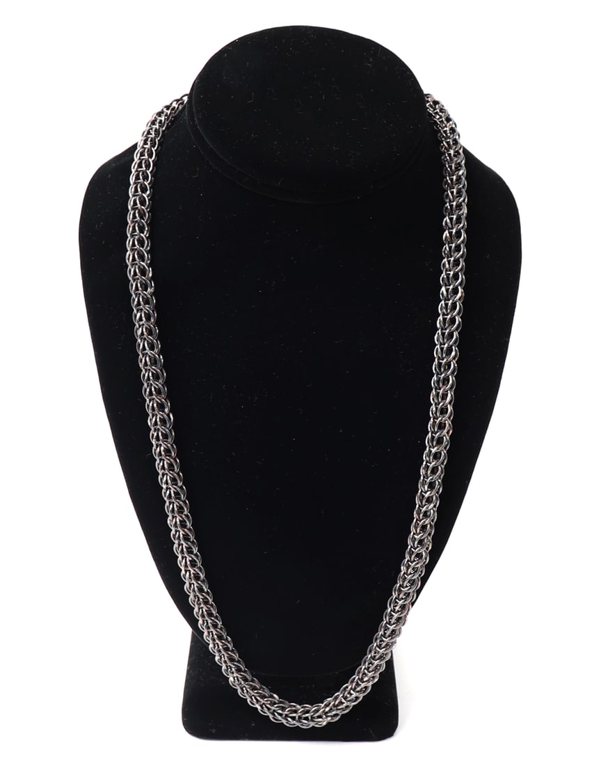 Silver 6-1 Persian Chainmail Link Necklace (1 of 5)