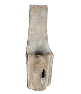 British White Leather Bayonet Parade Frog: British white leather bayonet parade frog is a fine example of mid-19th century militaria. Used traditionally for ceremonial purposes, this parade frog is made from durable white leather, exhibiting t