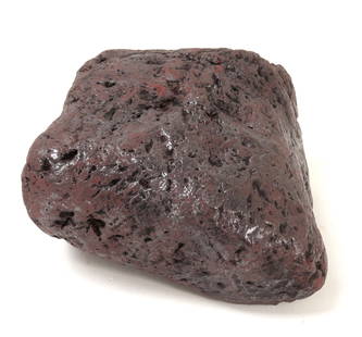 Large 5 Pound Ancient Meteorite: Large ancient fossilized meteorite with iron deposits throughout and a glistening patina from burning through the atmosphere. Size 4 3/4" L, weight 5 lb. 5 oz