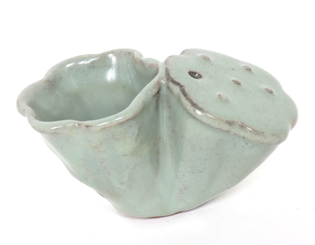 Chinese Celadon Glazed Flower Water Dropper (1 of 6)