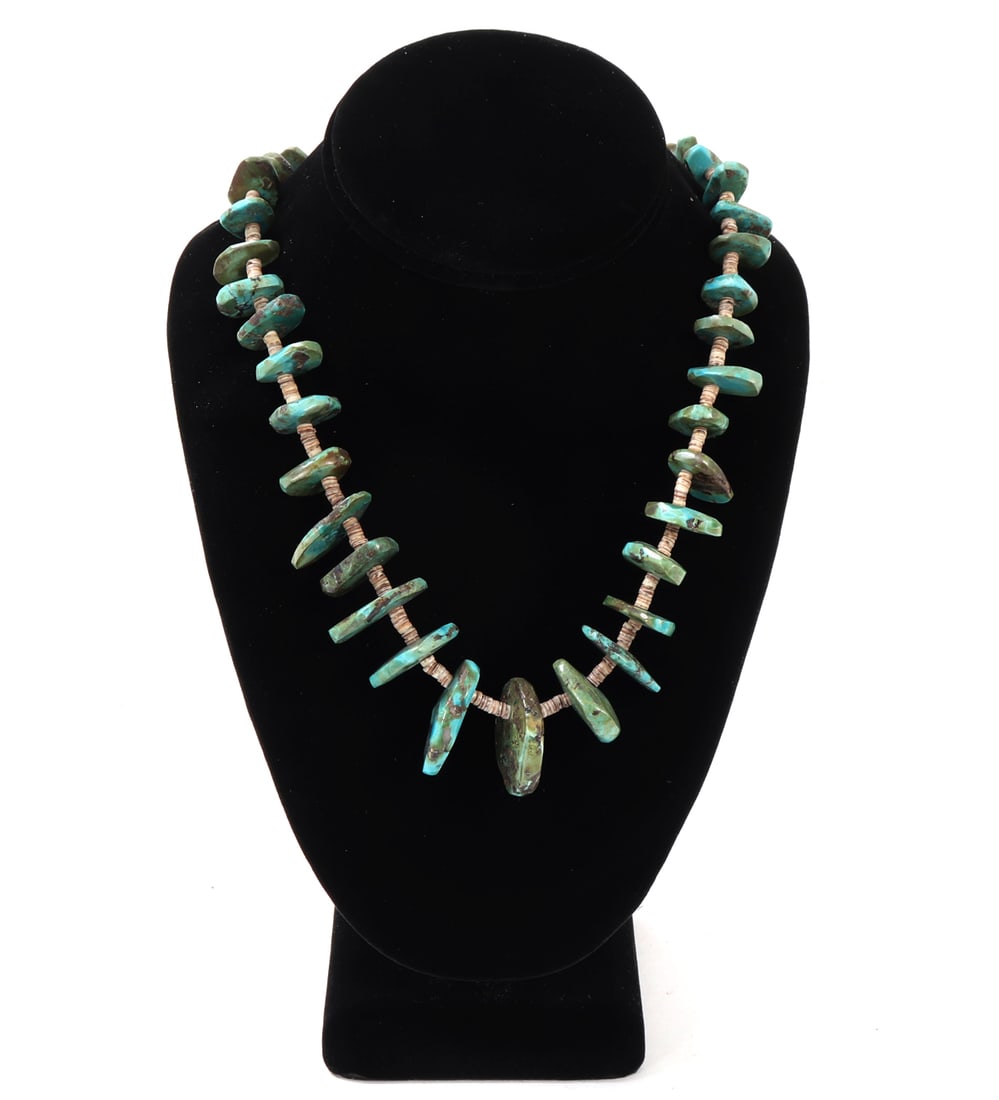 Beautiful Turquoise, Shell & Coral Necklace (1 of 5)