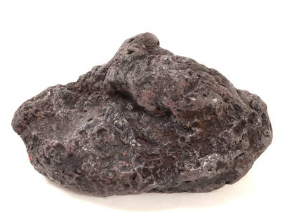 Ancient Meteorite Specimen, 4.5 Pounds: Wonderful ancient meteorite mineral specimen weighing four and half pounds. Silver coloring throughout from fossilization and atmospheric changes from burning up to freezing. Iron mineral deposits thr