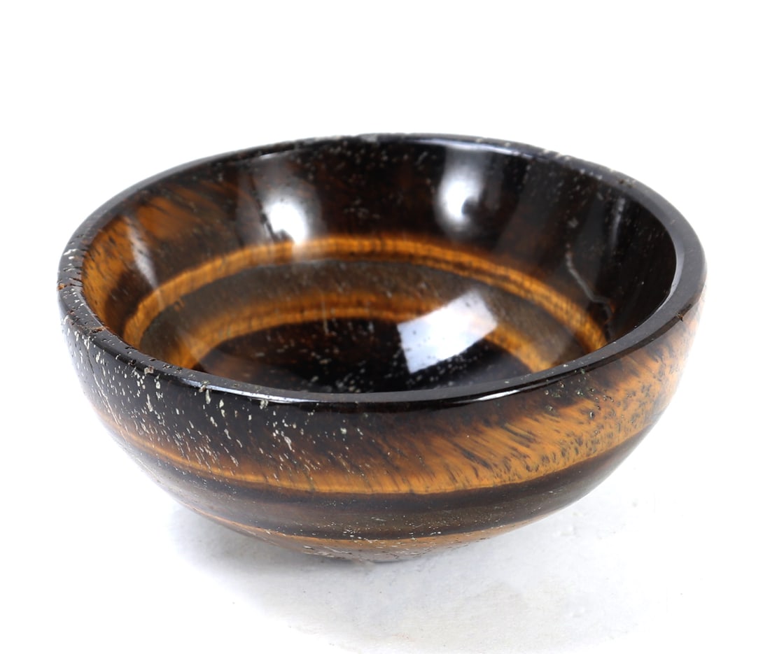 Stunning Miniature Tiger's Eye Bowl (1 of 5)