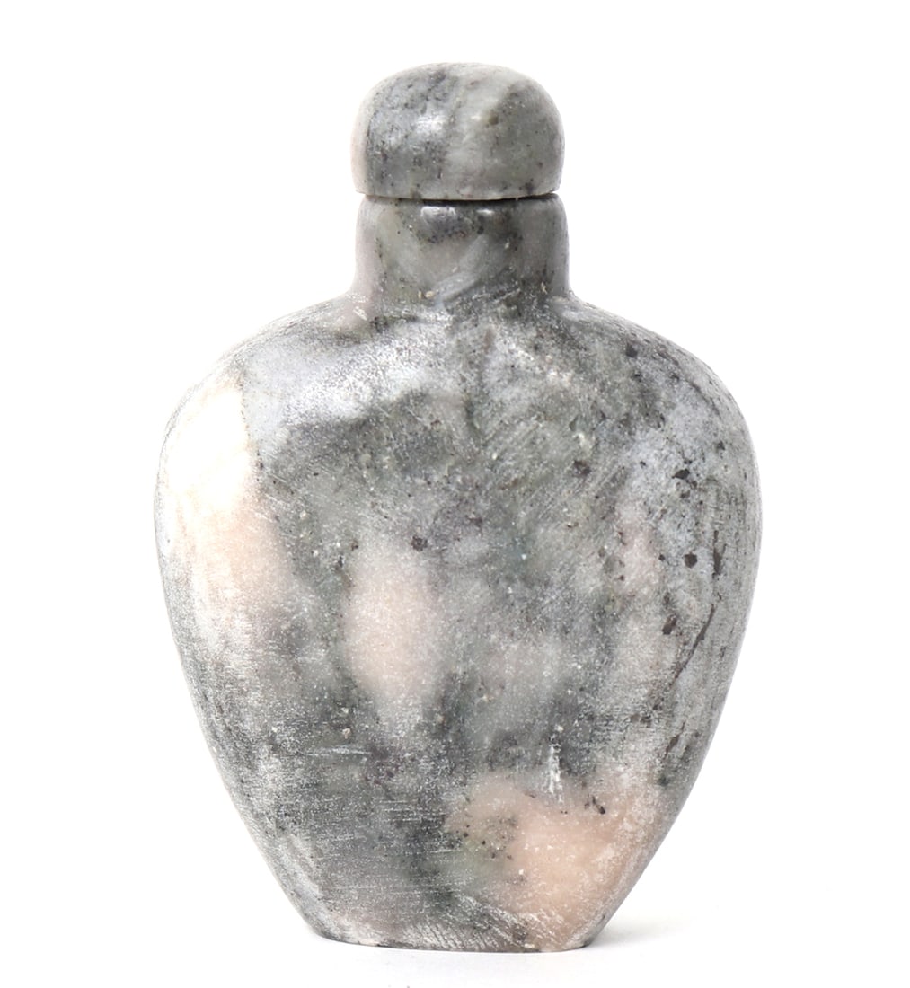Chinese Grey Stone Carved Snuff Bottle (1 of 6)