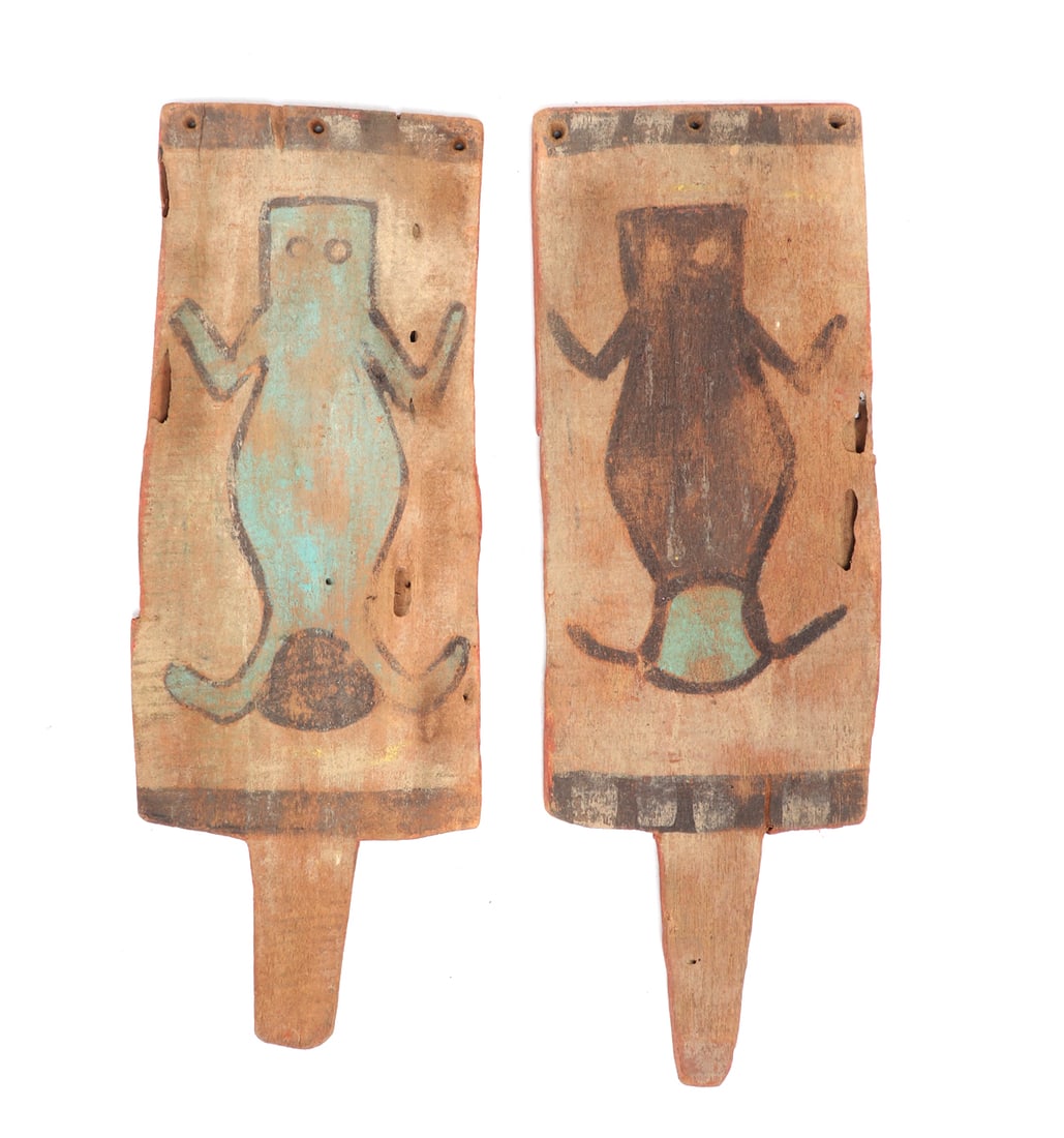 Pair of Wood Hopi Dance Paddles (1 of 3)
