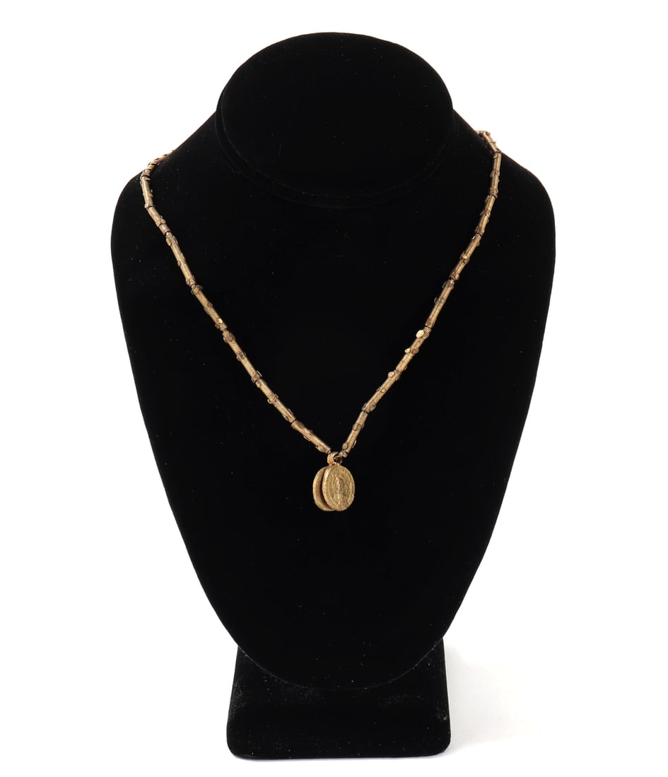 Gold Tribal Gilt Necklace (1 of 7)