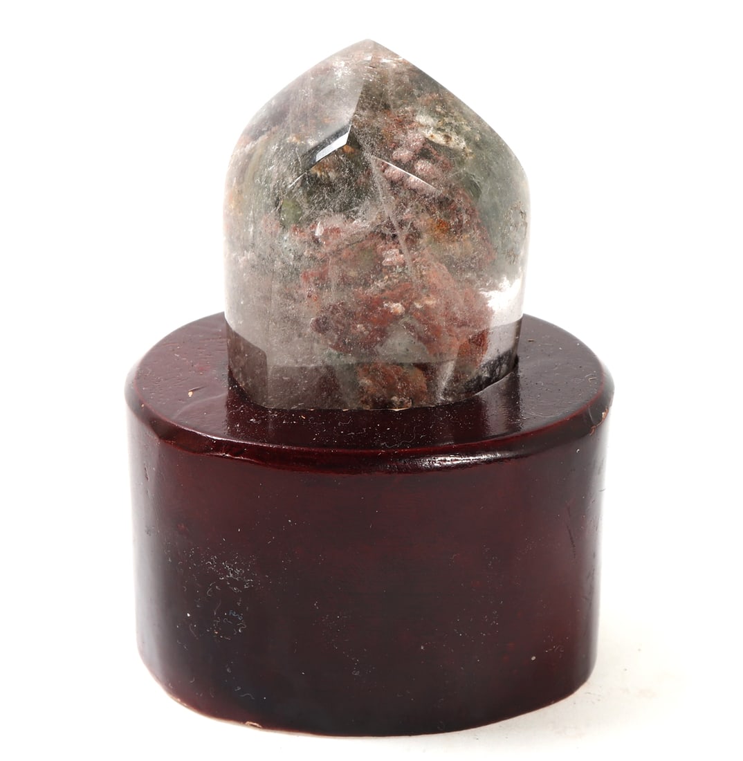 Gorgeous Natural Phantom Crystal Quartz w/Stand (1 of 5)