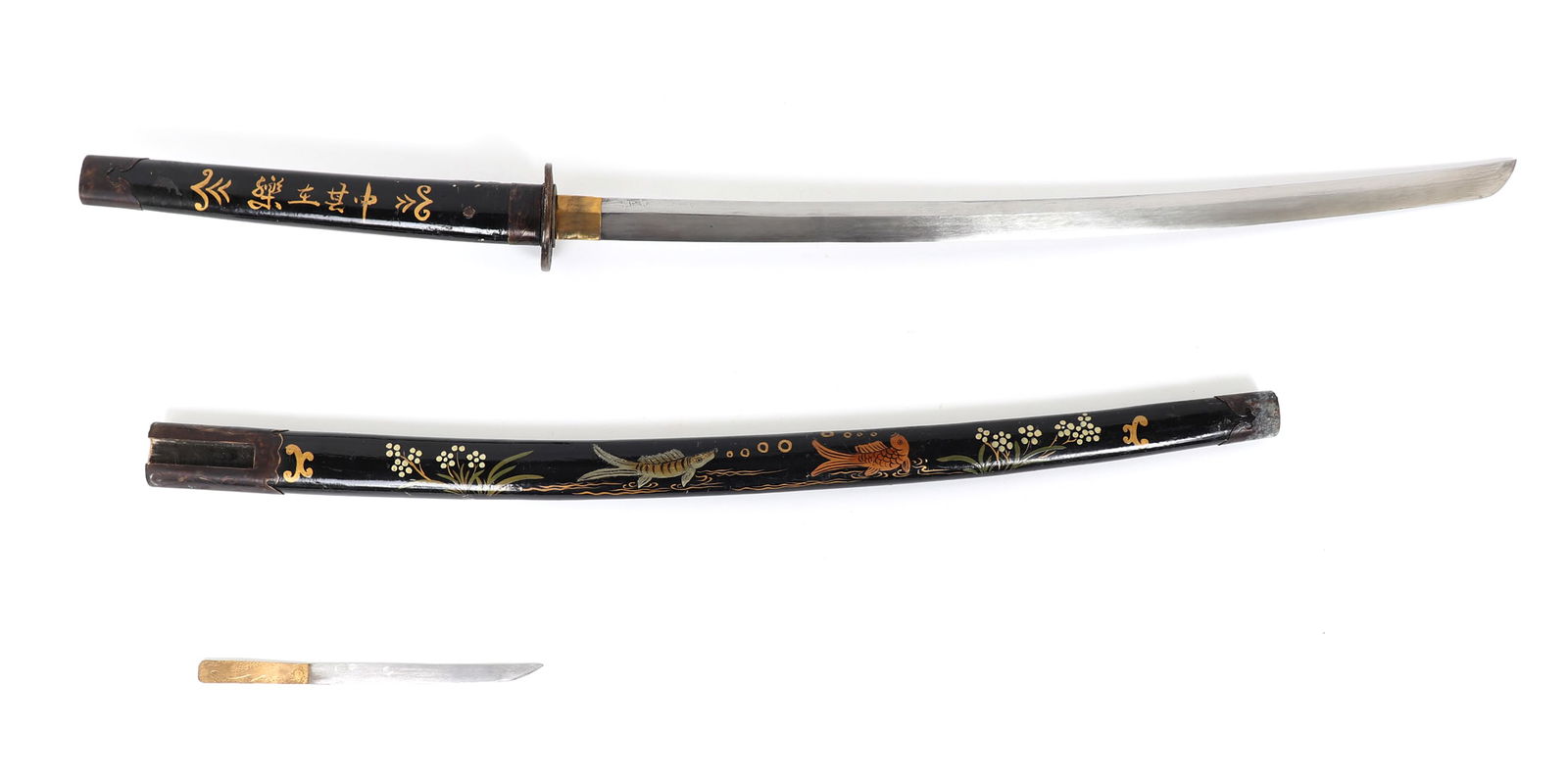 Vintage Japanese Lacquer Sword w/Scabbard (1 of 15)