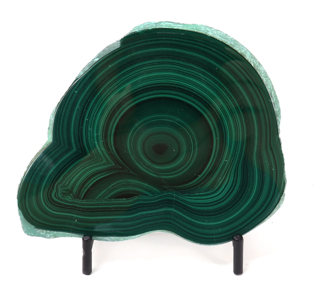 Wonderful Natural Malachite Slab on Stand (1 of 4)