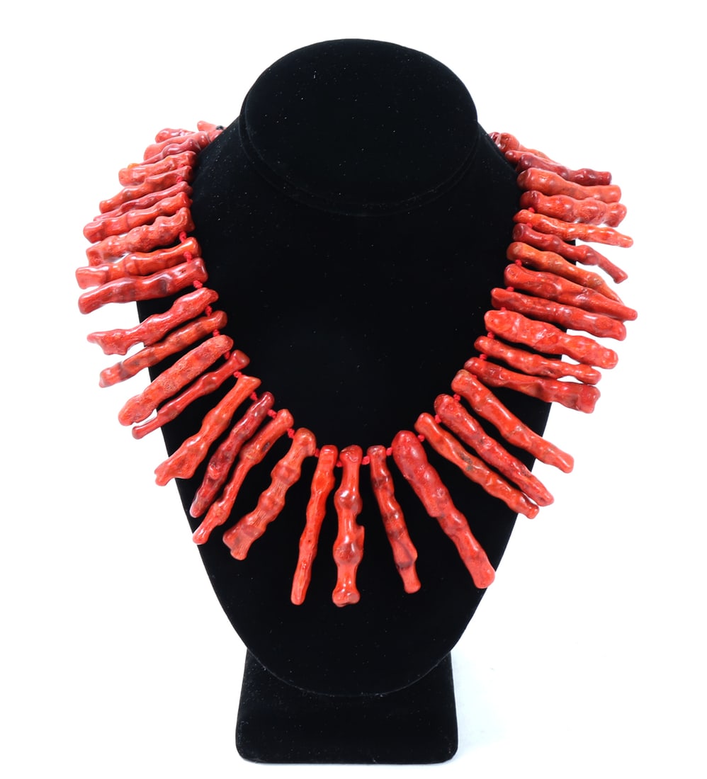 Gorgeous Natural Red Coral Necklace (1 of 5)