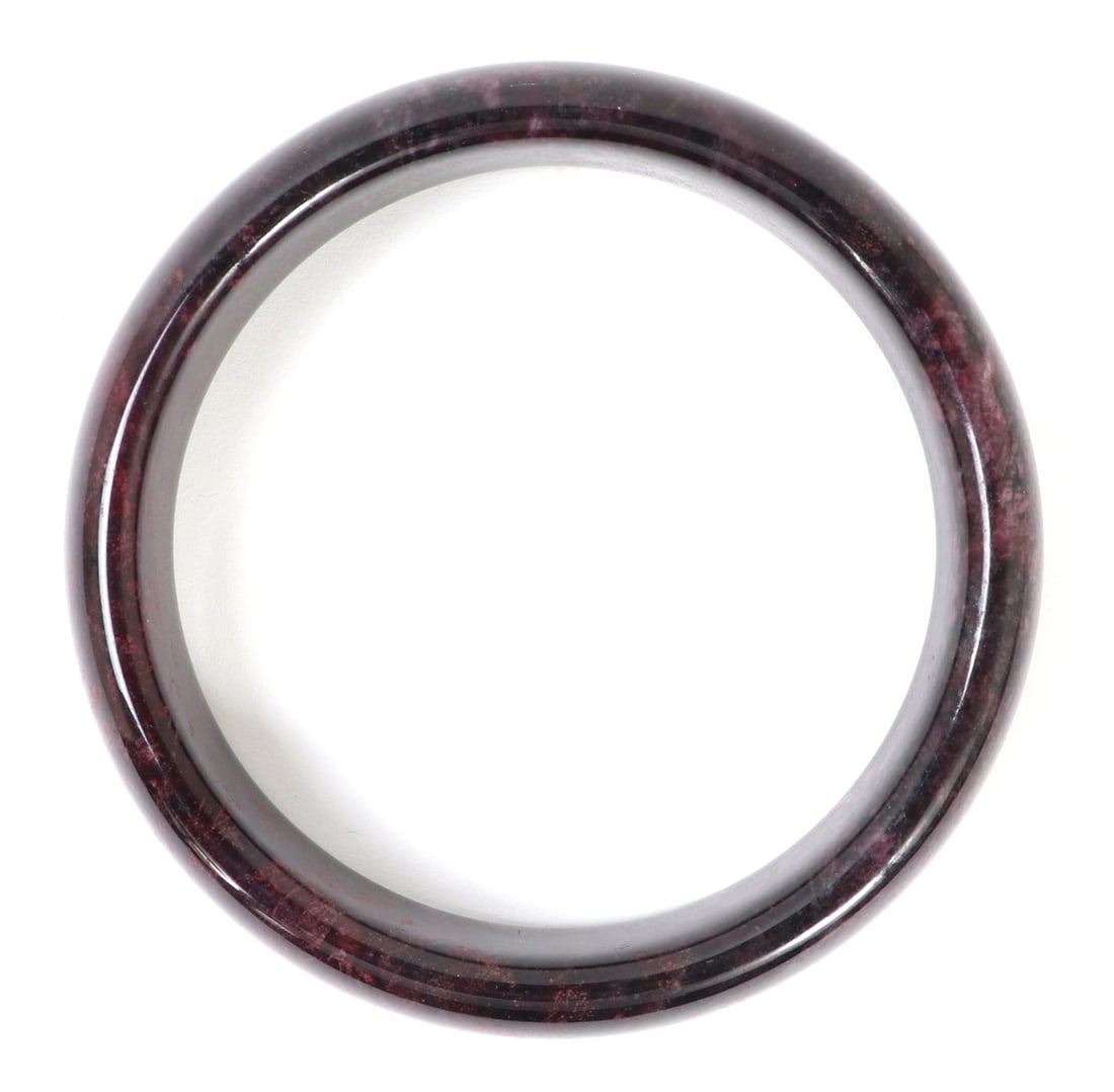 Beautiful Natural Peach Blossom Jade Bangle (1 of 5)