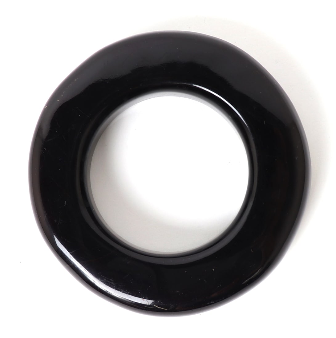 Thick Natural Raw Amber Bangle Bracelet (1 of 5)