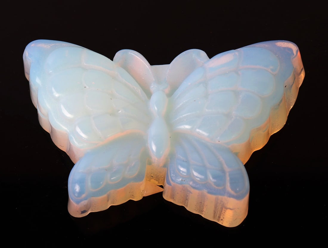 Lovely Raw Opal Carved Butterfly (1 of 6)