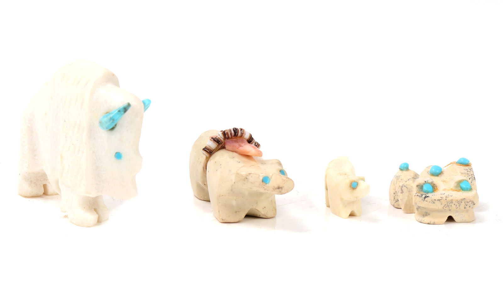 Group of 4 Native American Fetish Animals (1 of 6)