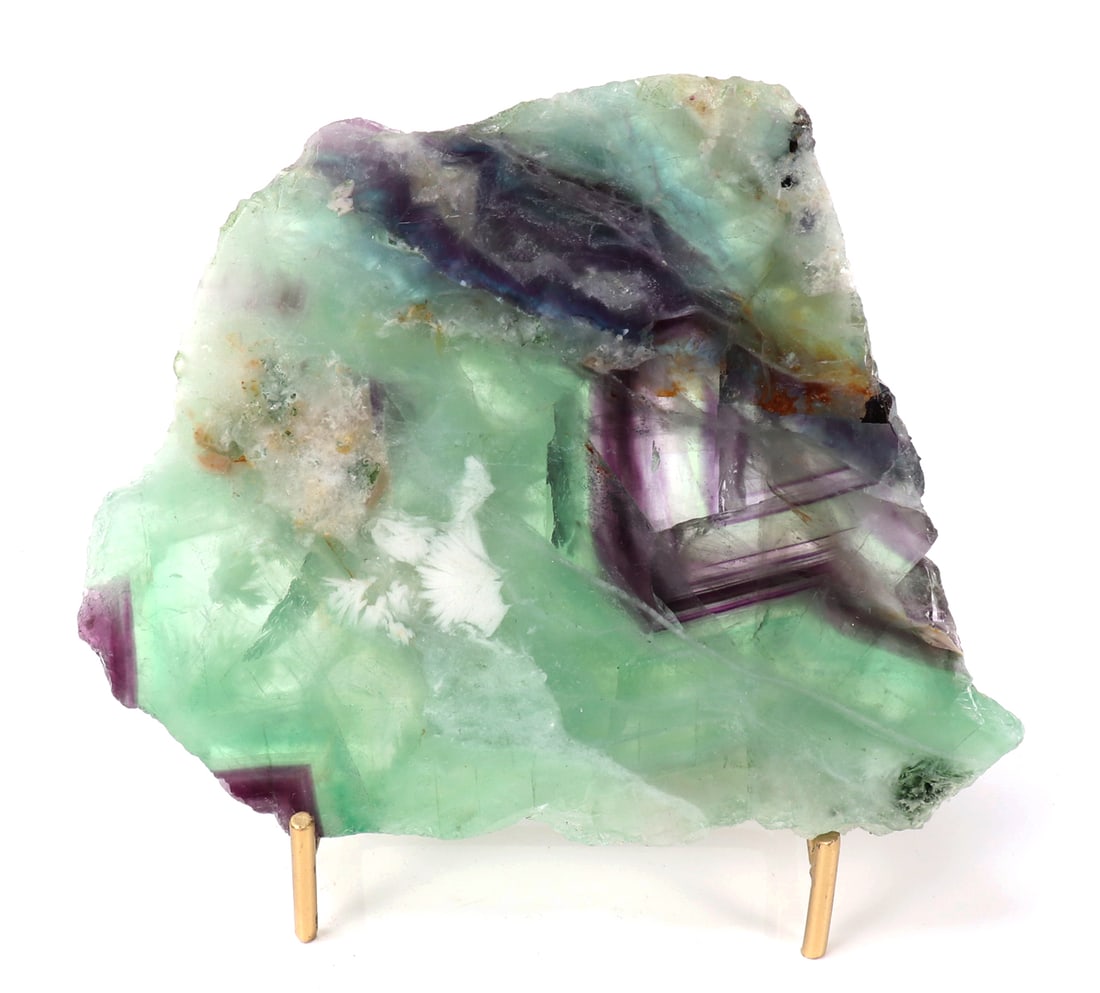 Incredible Slab of Rainbow Fluorite w/Stand (1 of 6)