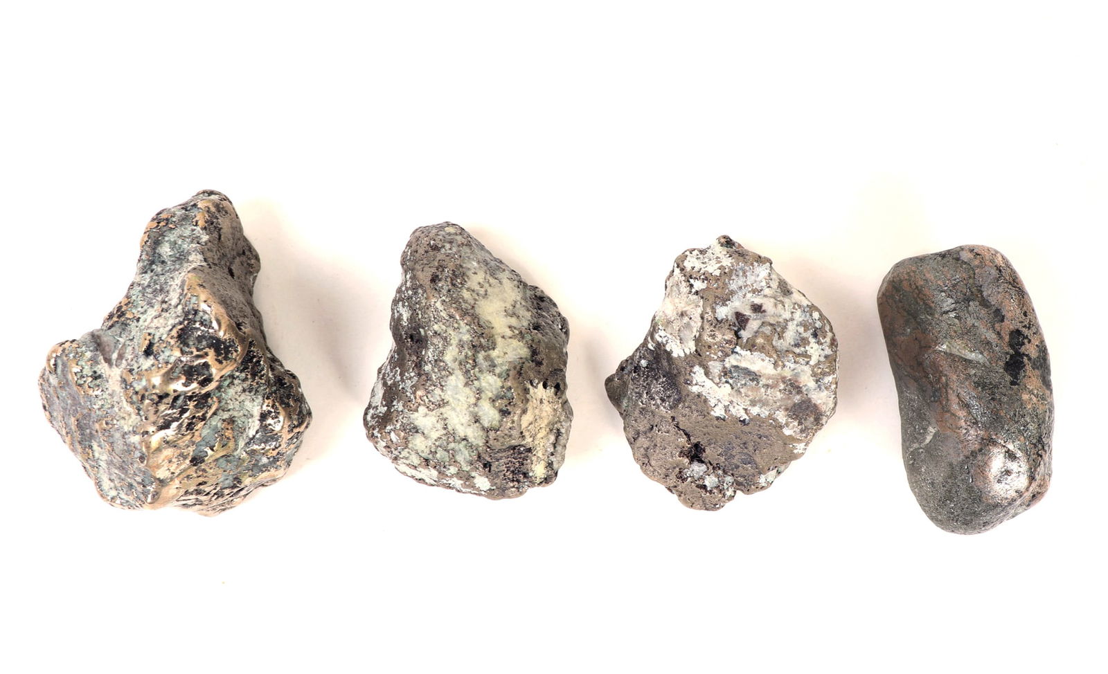 Wonderful Group Lot of 4 Raw Silver Nuggets (1 of 6)