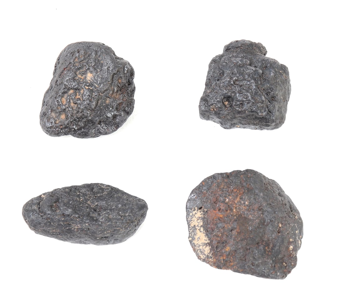 Wonderful Group of Four Meteorites (1 of 11)