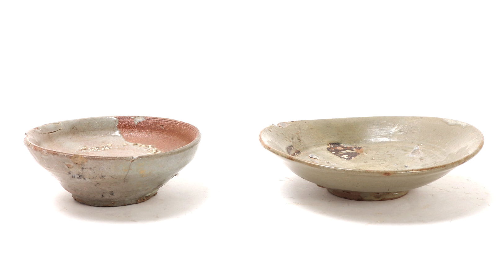 Two Small Korean Glazed Plates - 3