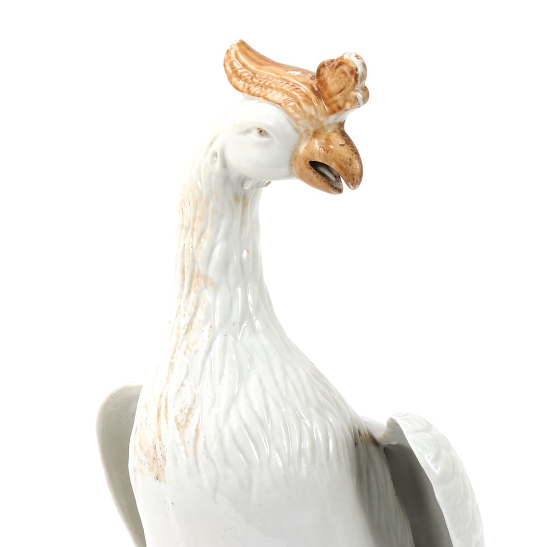 Chinese Blanc de Chine Pheonix Statue - 4