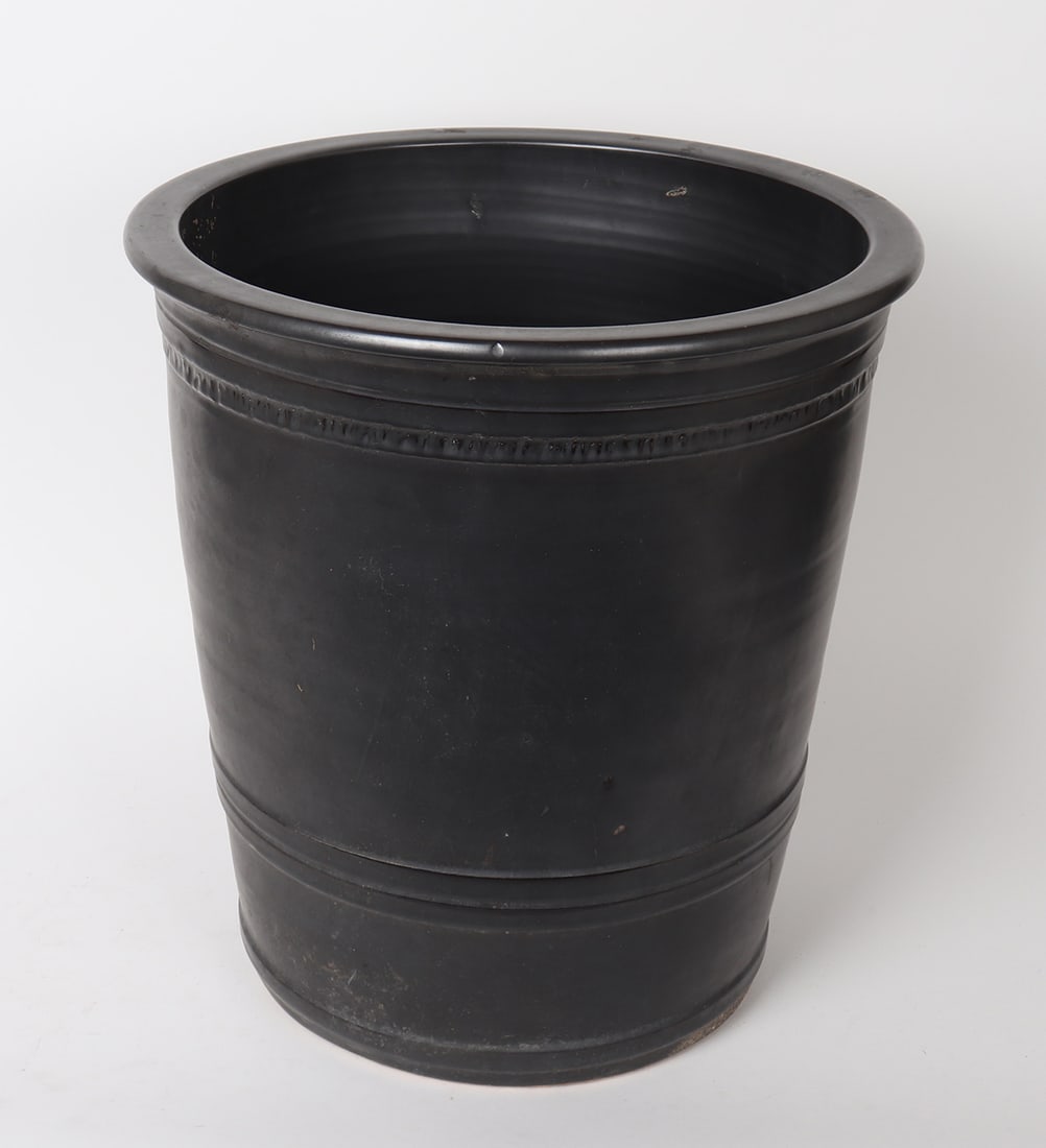 Decorative Black Flower Pot - 2