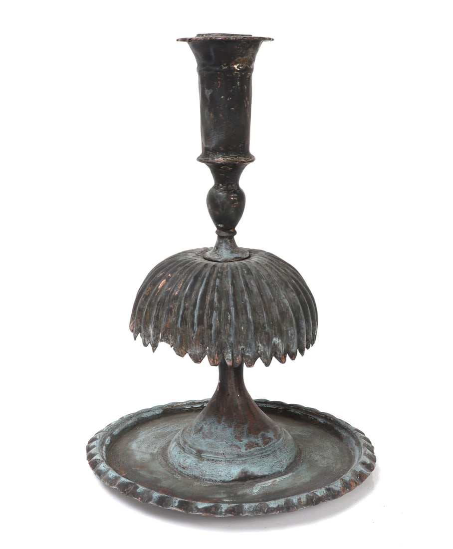 Early Persian Copper Candlestick - 3