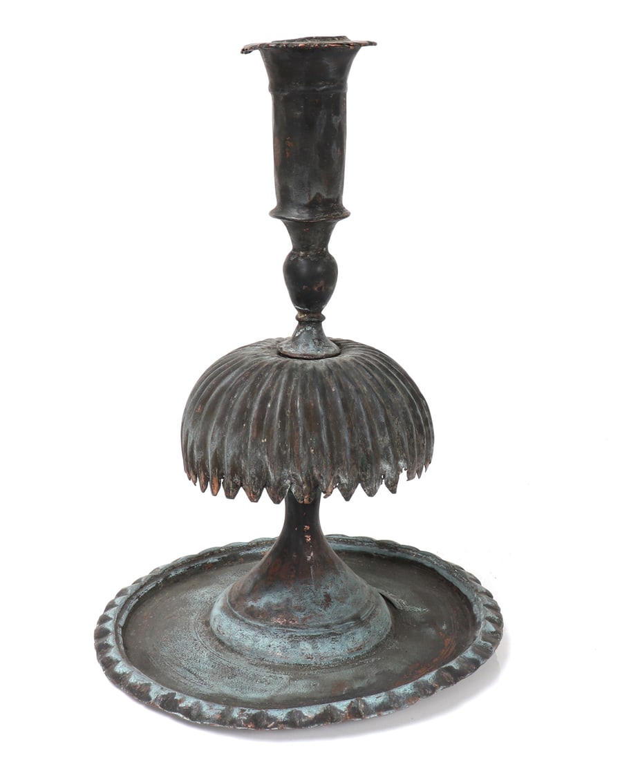 Early Persian Copper Candlestick - 4