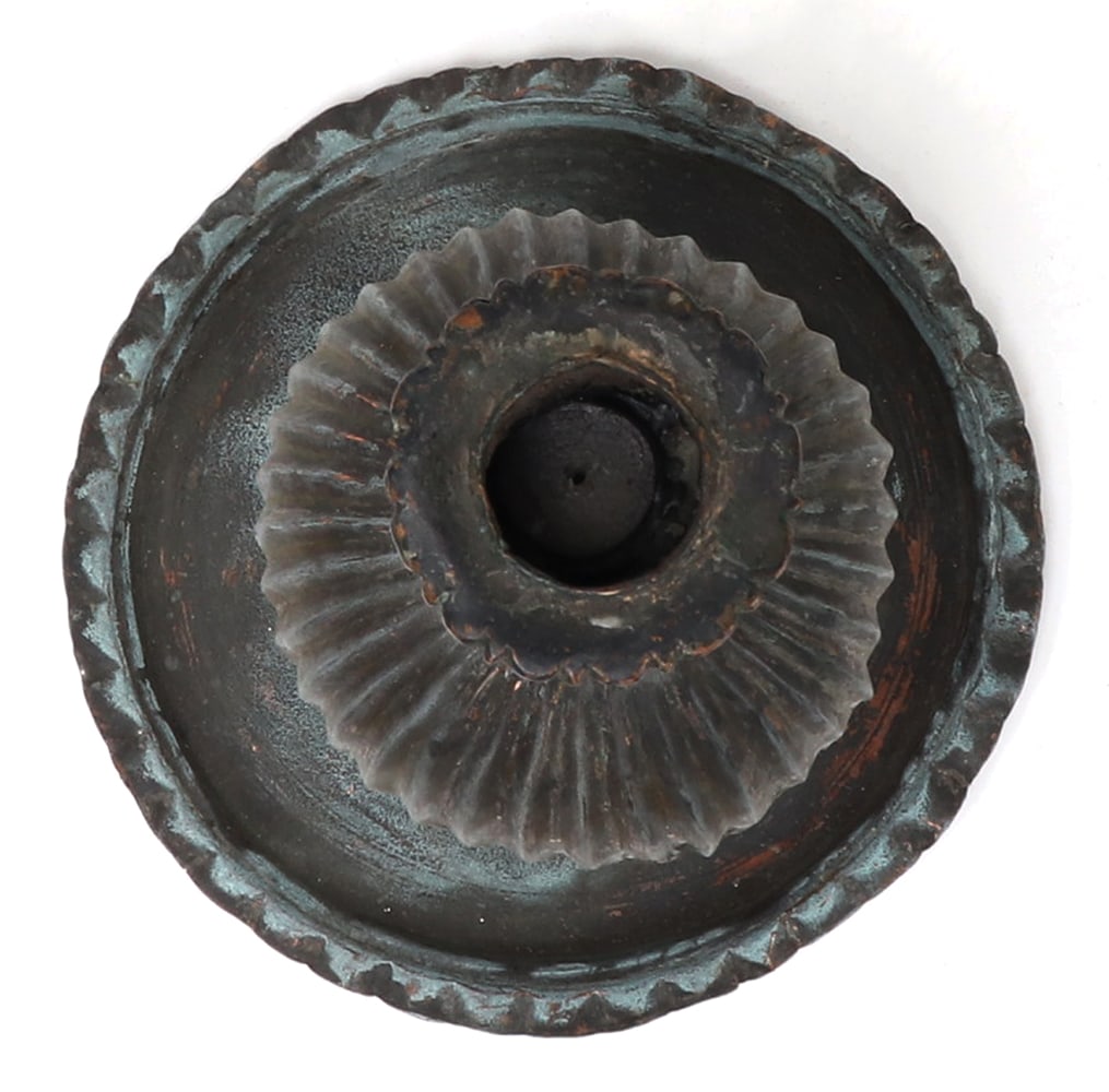 Early Persian Copper Candlestick - 5