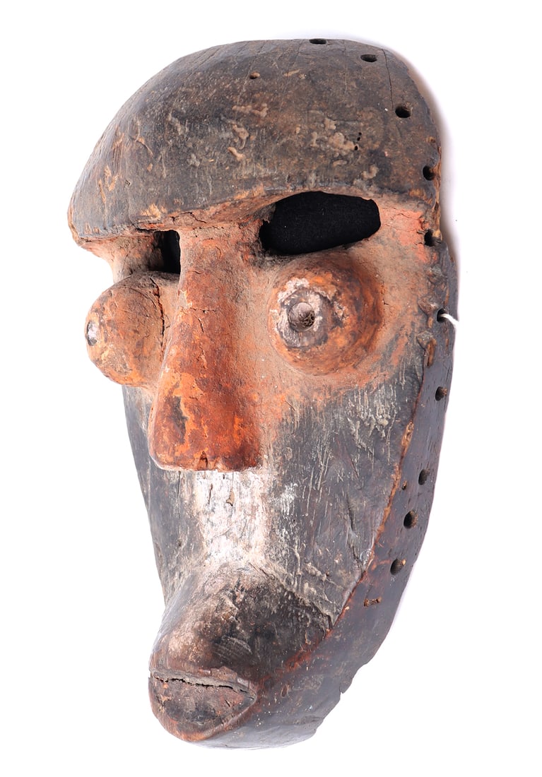 Ibo Face Mask, Polychrome Painted - 2