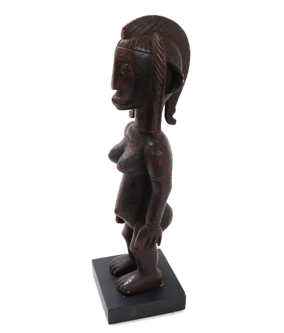 Wood Carved Bamana Female Figure w/Stand - 2
