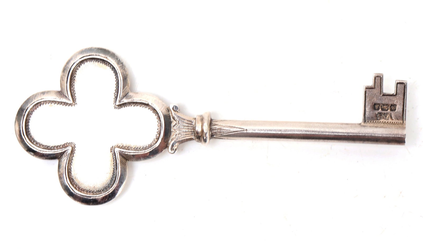 Cased Sterling Silver Presentation Key, Vaughton & Sons (1 of 6)