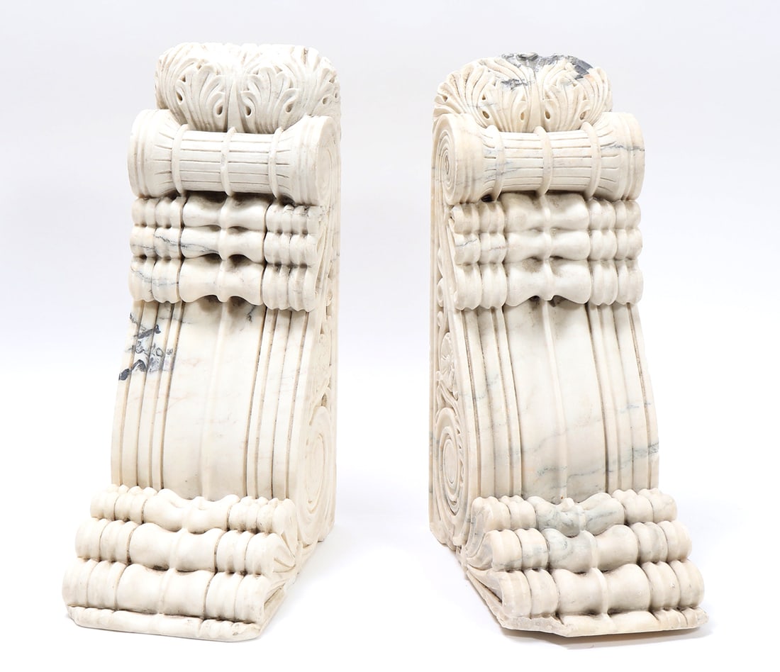 Continental Carved Marble Garden Brackets (1 of 6)