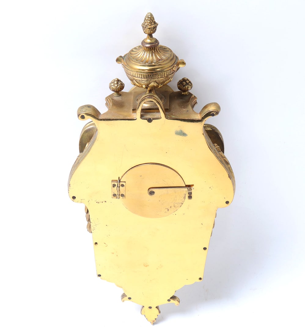 French Louis XVI Ormolu Cartel Wall Clock - 11