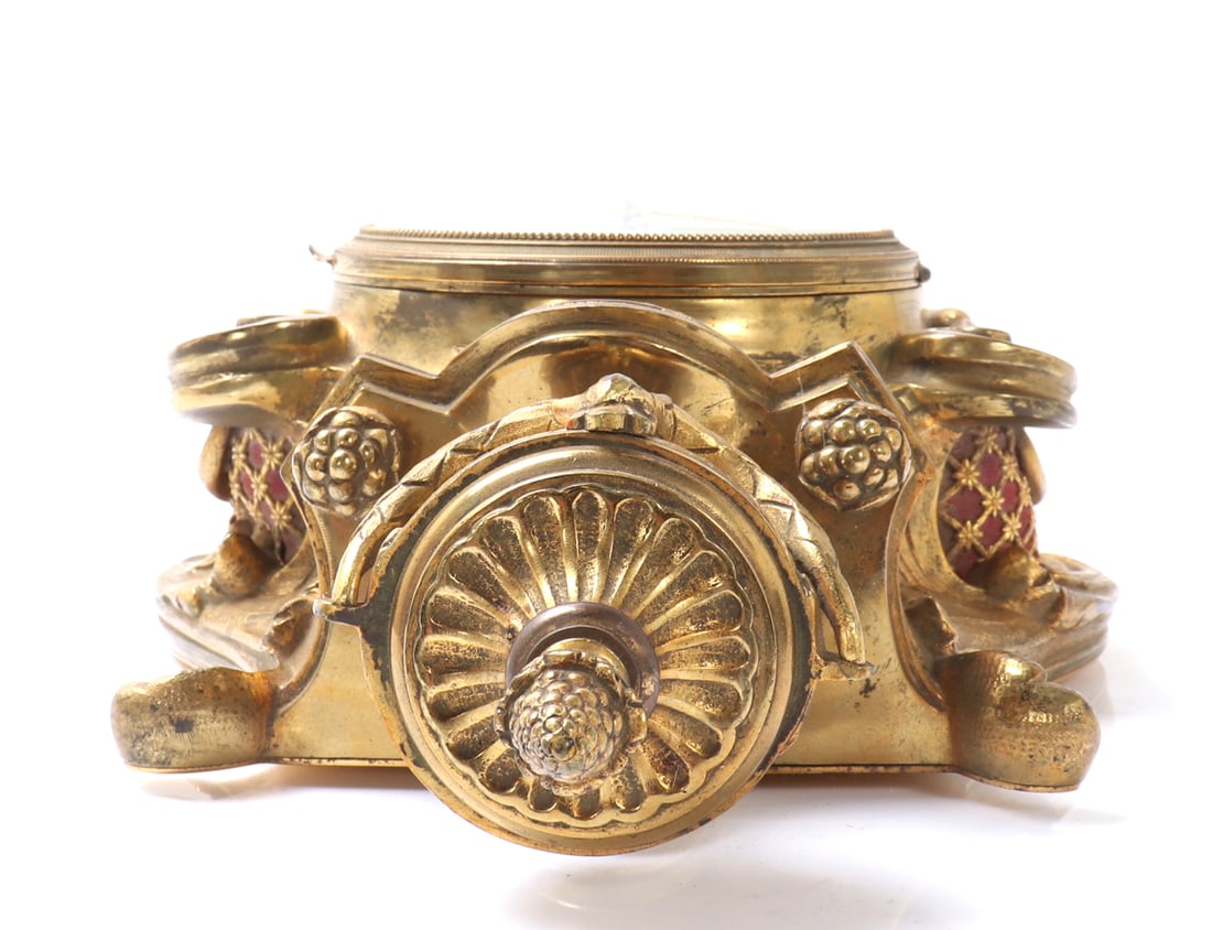 French Louis XVI Ormolu Cartel Wall Clock - 7