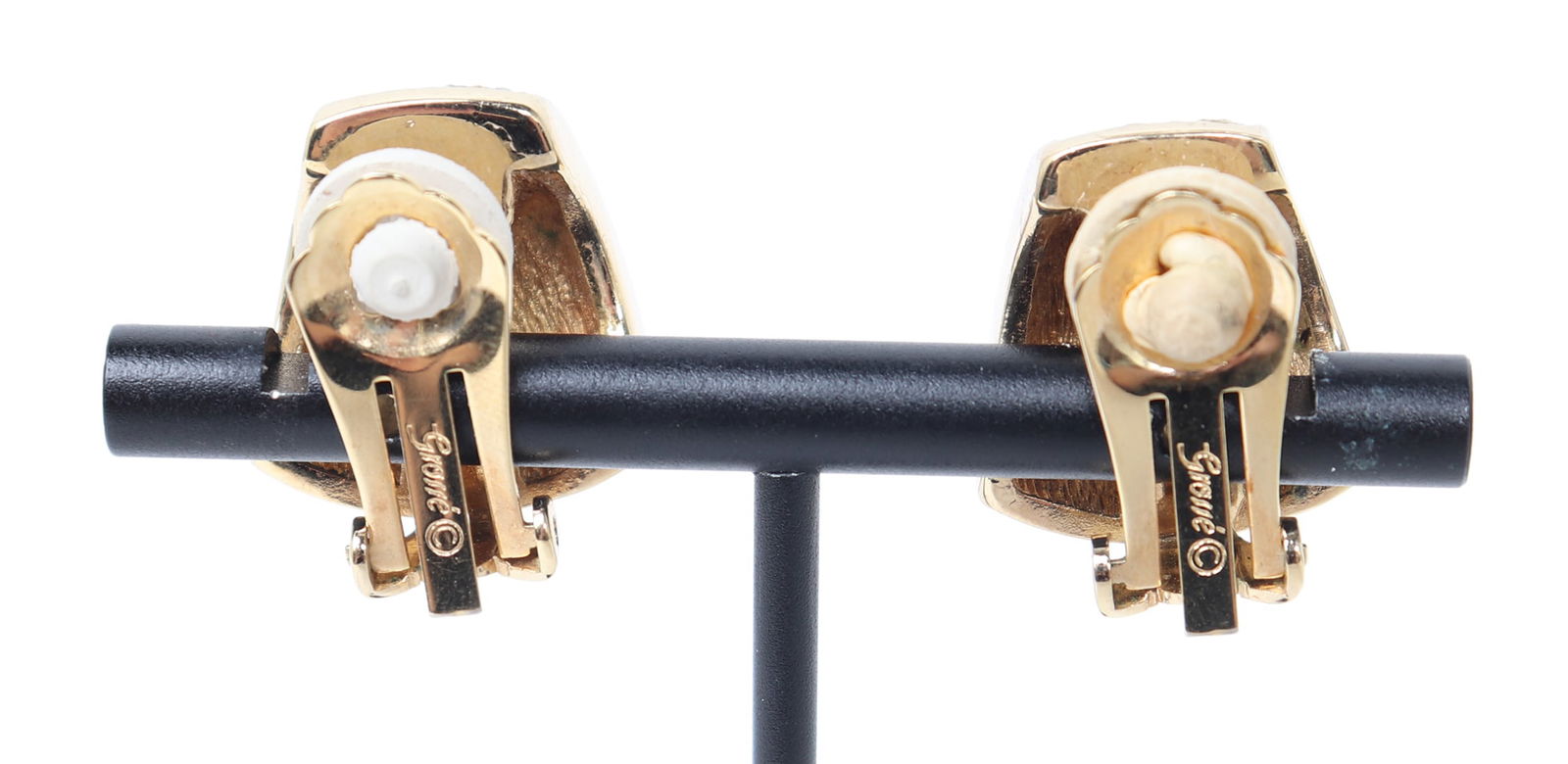 Vintage Grosse Ruby Clip On Earrings - 5