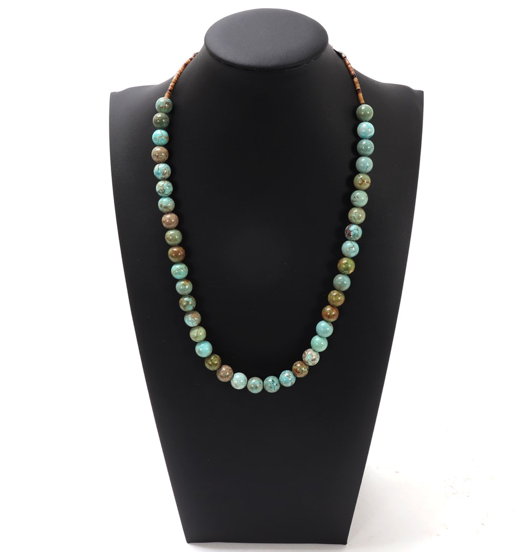 Lovely Mixed Turquoise & Shell Beaded Necklace (1 of 5)