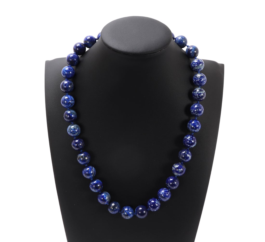 Beautiful All Natural Lapis Lazuli Beaded Necklace (1 of 5)