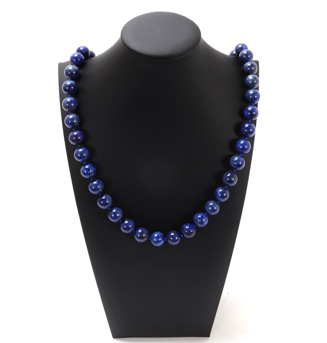 Gorgeous Natural Lapis Lazuli Beaded Necklace (1 of 5)