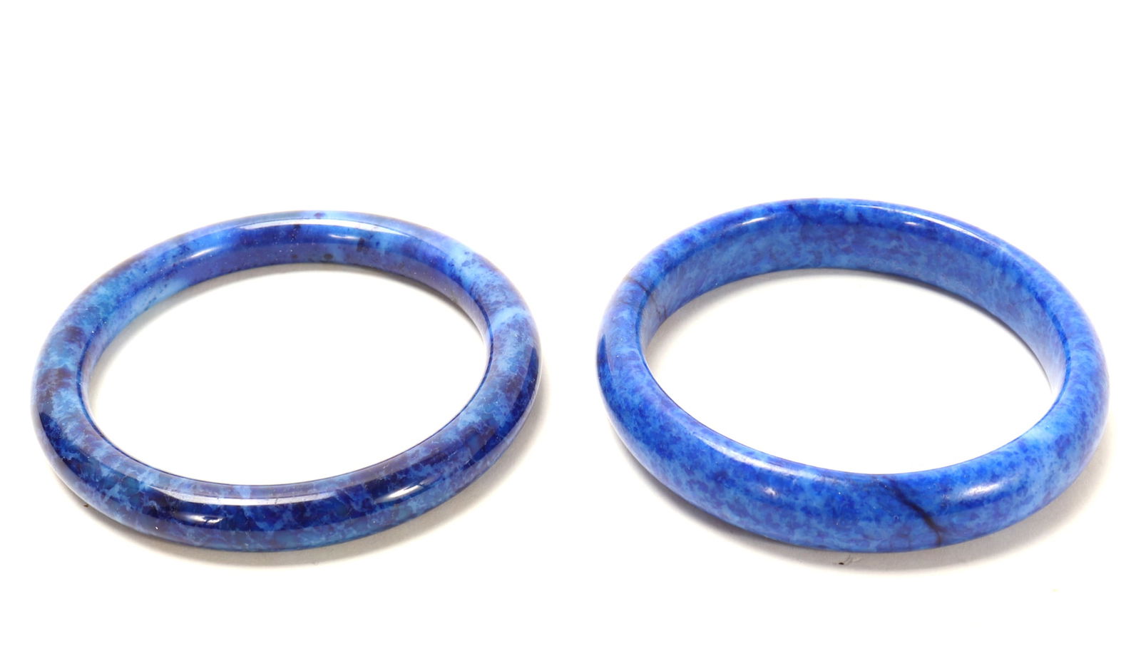 Lovely Pair of Lapis Lazuli Bangle Bracelets (1 of 3)