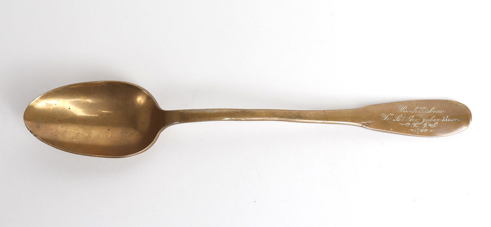 Commemorative Vintage Rochambeau Stuffing Spoon: Vintage Rochambeau commemorative large serving or stuffing spoon. Size 12 1/4" L
