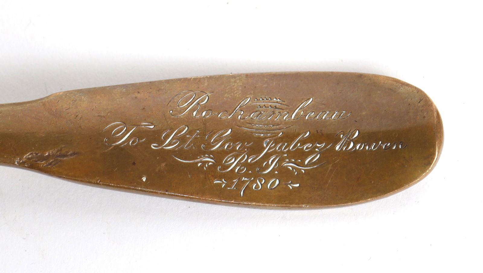 Commemorative Vintage Rochambeau Stuffing Spoon - 2