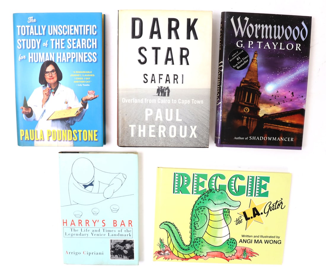 Group Lot of Five Author Signed Books (1 of 18)