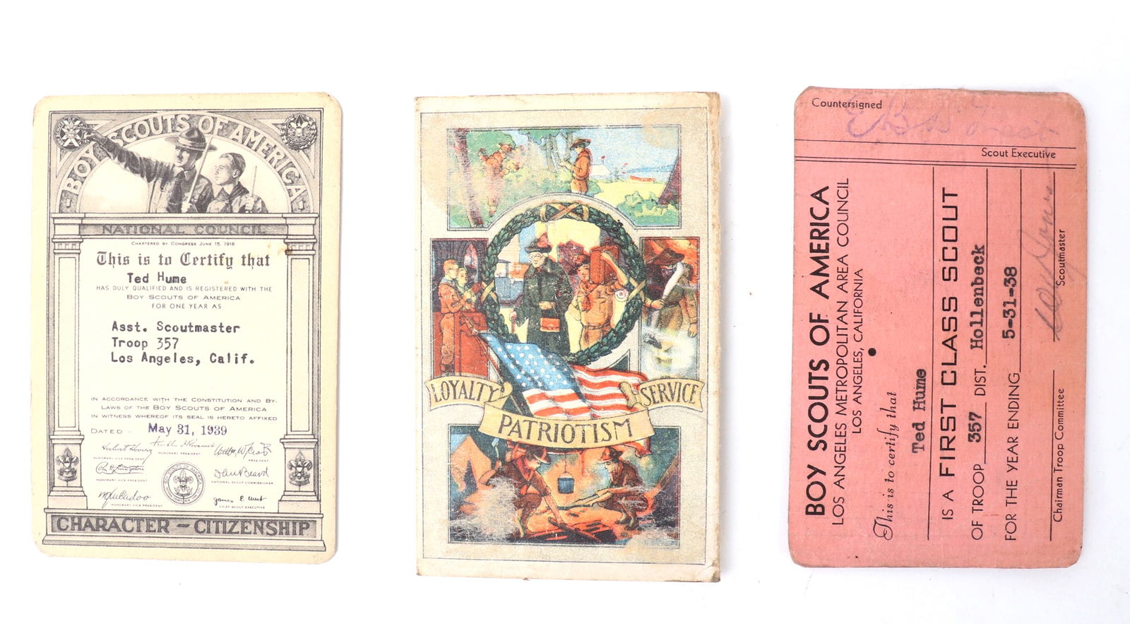 Boy Scouts of America Registration Cards (1 of 4)