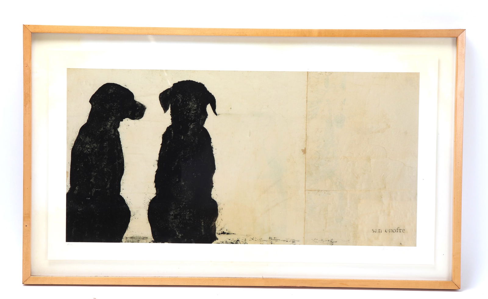 Black & White Print of Dogs (1 of 4)