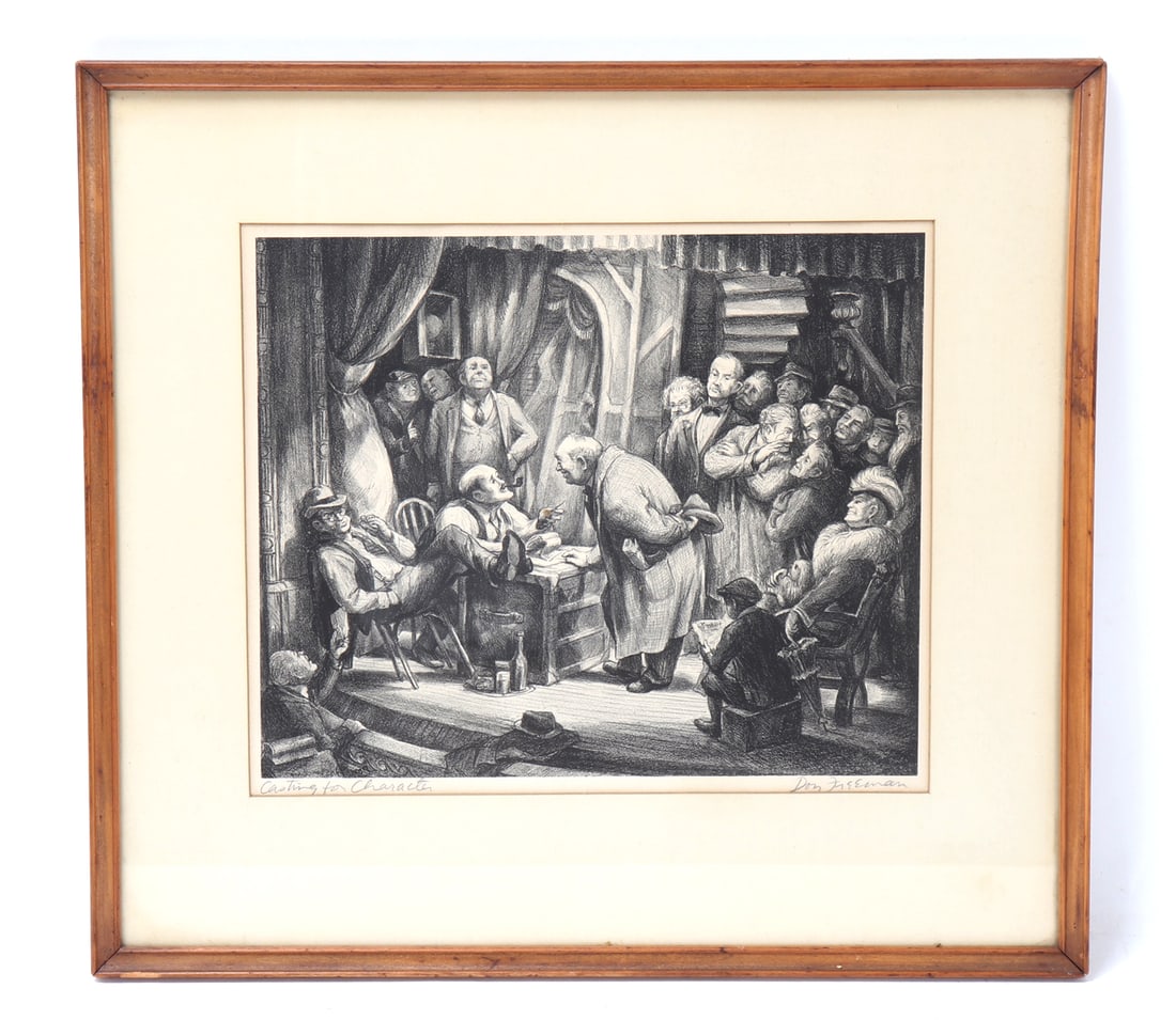 Don Freeman's "Casting for Charactre" Lithograph (1 of 6)