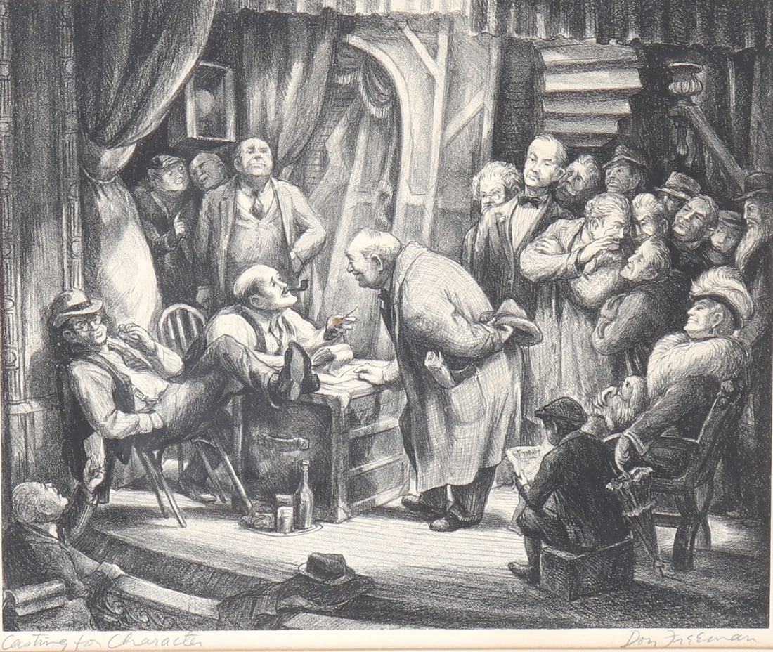 Don Freeman's "Casting for Charactre" Lithograph - 2