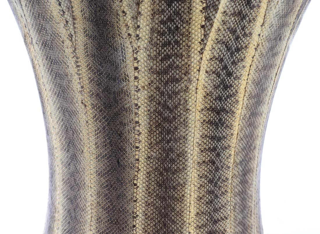 Original Snake Skin Side Table - 5