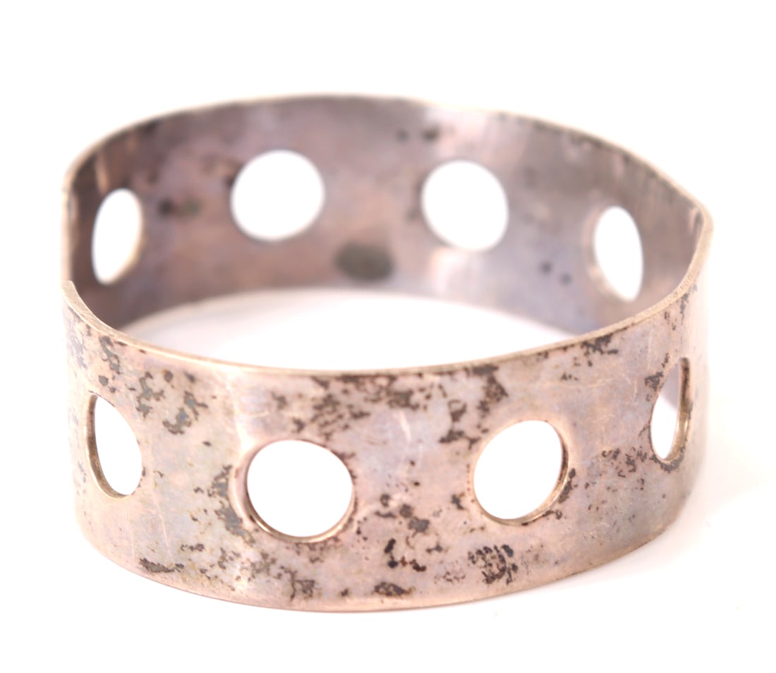 Lovely Handmade Sterling Silver Cuff Bracelet - 2