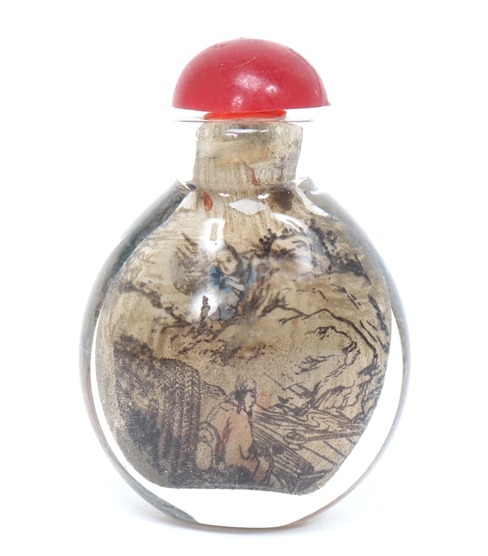 Chinese Reverse Painted Snuff Bottle - 4